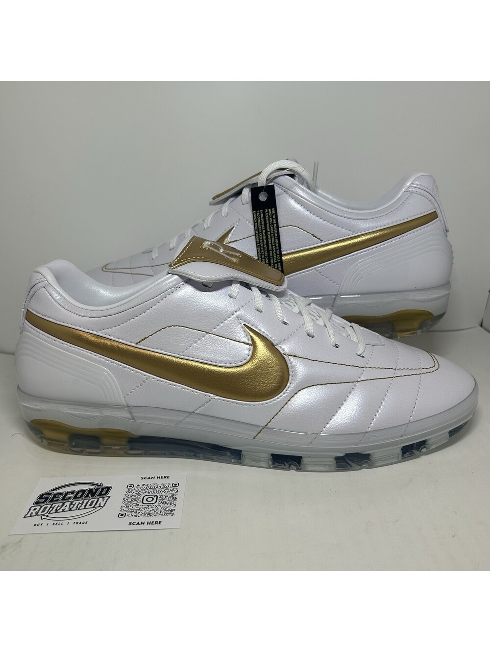 Nike Cryoshot Tiempo Legend Ronaldinho Gold - Size 12 NEW - (IQ8164-100)